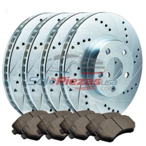 MUSTANG DISCOS PERFORADOS Y PASTICAS KIT