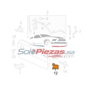 2005-2014 FORD MUSTANG BISAGRA PUERTA inferior izquierda