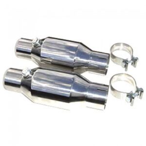 De escape Cat-convertidores, 2.5 ", sustrato de cerámica, acero, Par, Pypes