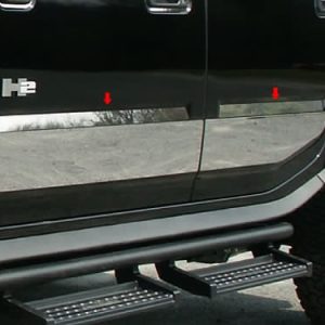 QAA Hummer H2 Puerta de acero inoxidable Insertar Recortar