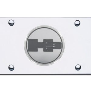 Hummer H3 Logo Chrome Placa