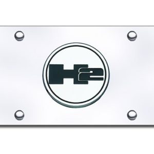 Hummer H2 Logo Chrome Placa