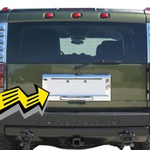 Licencia marco Putco Hummer H2 trasero cromado