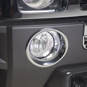 Anillo de la moldura de la lámpara Putco Hummer H3 Chrome Niebla