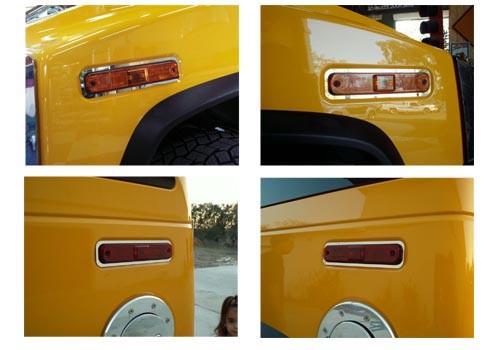 ACC Hummer H2 acero inoxidable marcador de ajuste Luz