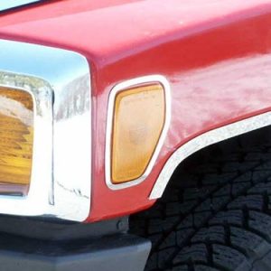 QAA Hummer H3 acero inoxidable 2-Pc Luz de ajuste