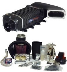 Mustang SVT 725/750 HP Supercharger Kit de actualización (Negro arrugas Finalizar) (2007-2010)