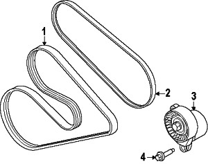 FORD MUSTANG 3.7 CORREA PRINCIPAL MOTOR 11-14